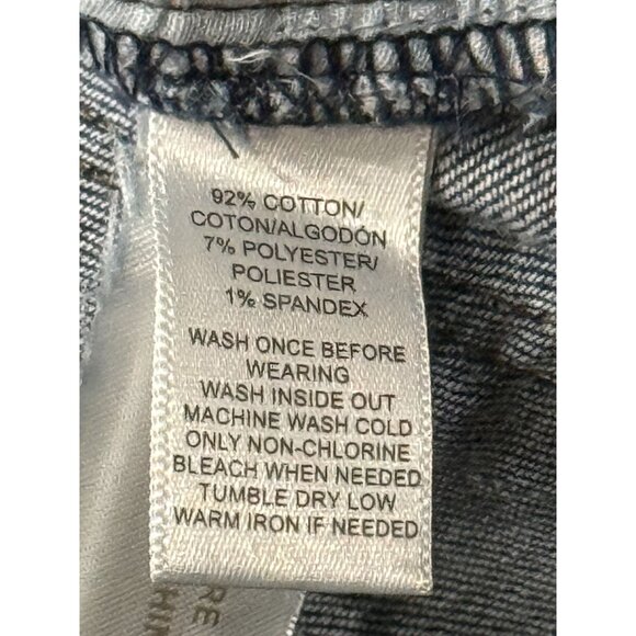 LOFT Modern Straight Mid Rise Stretch Dark Wash Jeans | Size 2 / 26 - Picture 5 of 10